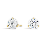 Classic Three Prong Lab Diamond Studs, thumbnail 1