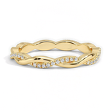 Classic Twisted Round Eternity Wedding Ring, thumbnail 1