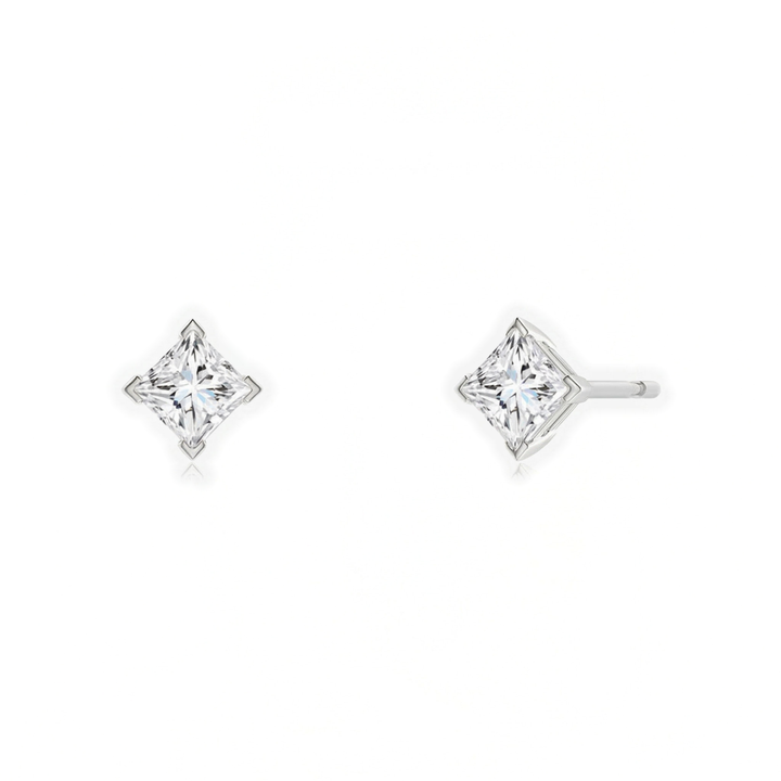 Classic V Prong Lab Diamond Studs