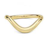 Curve Chevron Wedding Band, thumbnail 1
