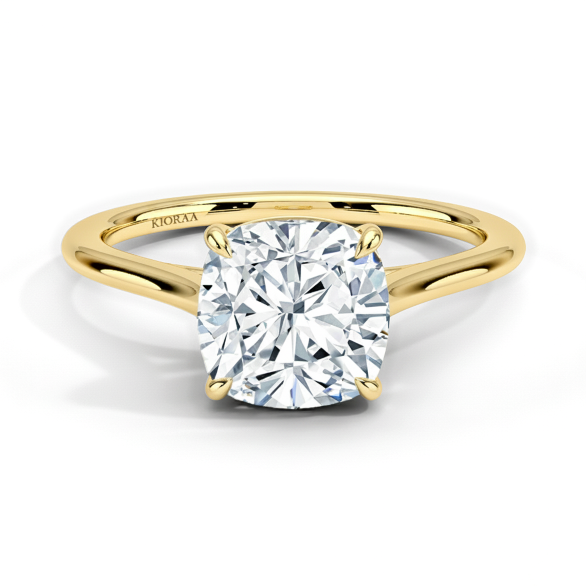 Cushion Diamond Solitaire Engagement Ring