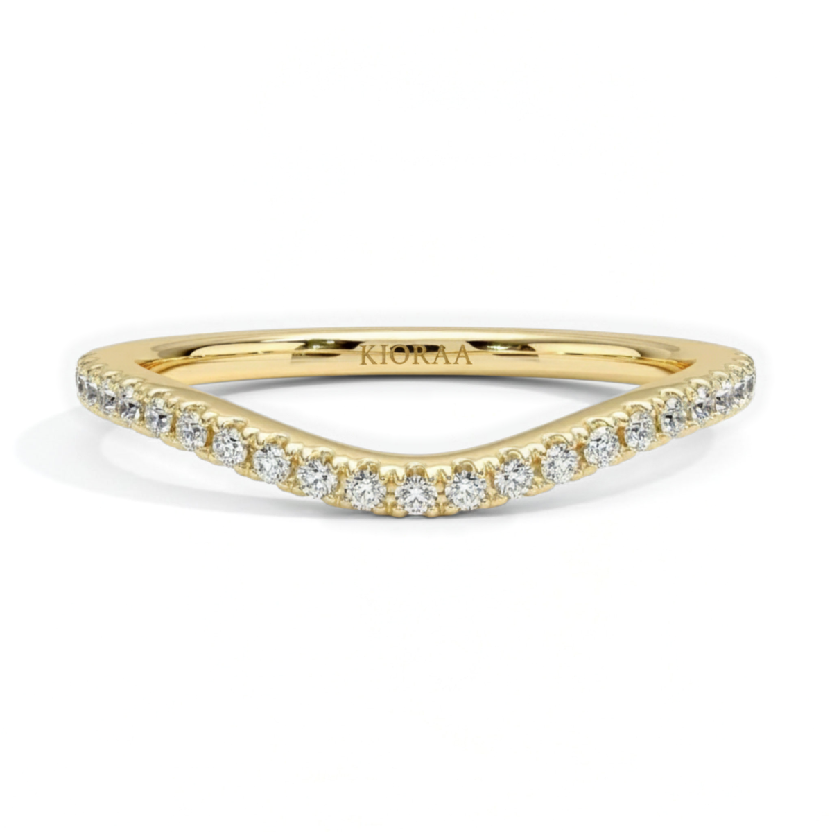 Half Coverage Round Cut Eternity Wedding Band