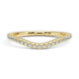 Half Coverage Round Cut Eternity Wedding Band, thumbnail 1