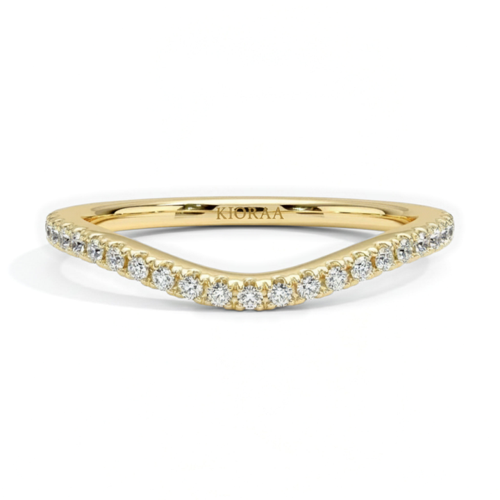 Half Coverage Round Cut Eternity Wedding Band