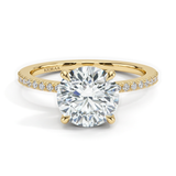 Hidden Halo Round Lab Grown Diamond Ring, thumbnail 1