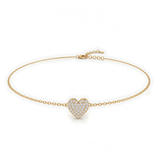 Lab Diamond Heart Shape Bracelet, thumbnail 1