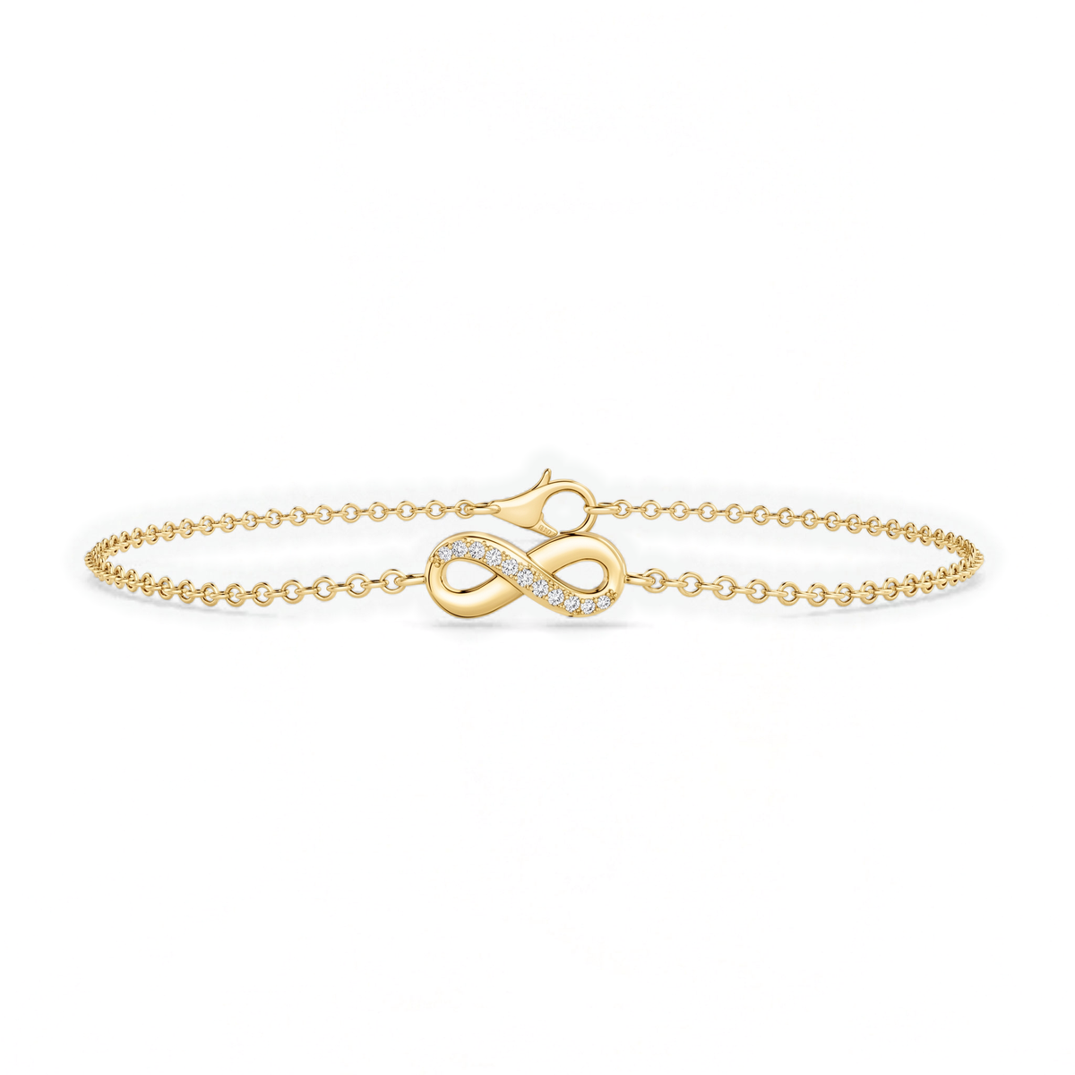 Lab Diamond Infinity Chain Bracelet