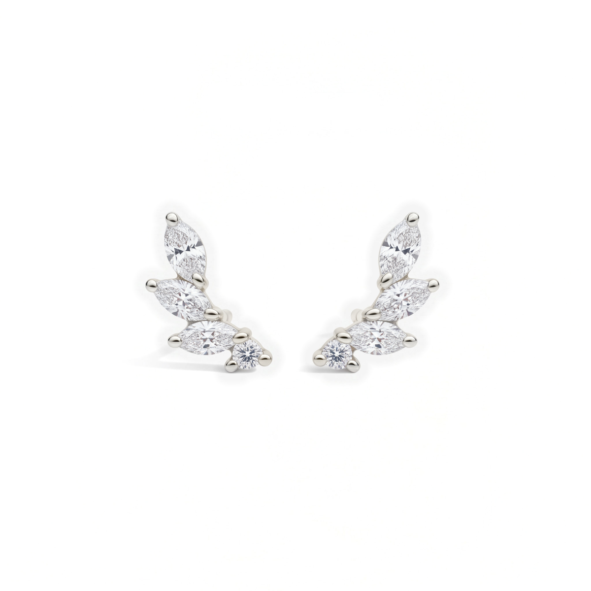 Leafline Diamond Earrings