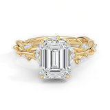 Nature Inspired Emerald Engagement Ring, thumbnail 1