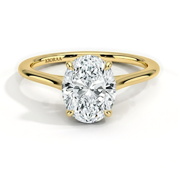 Oval Diamond Solitaire Engagement Ring