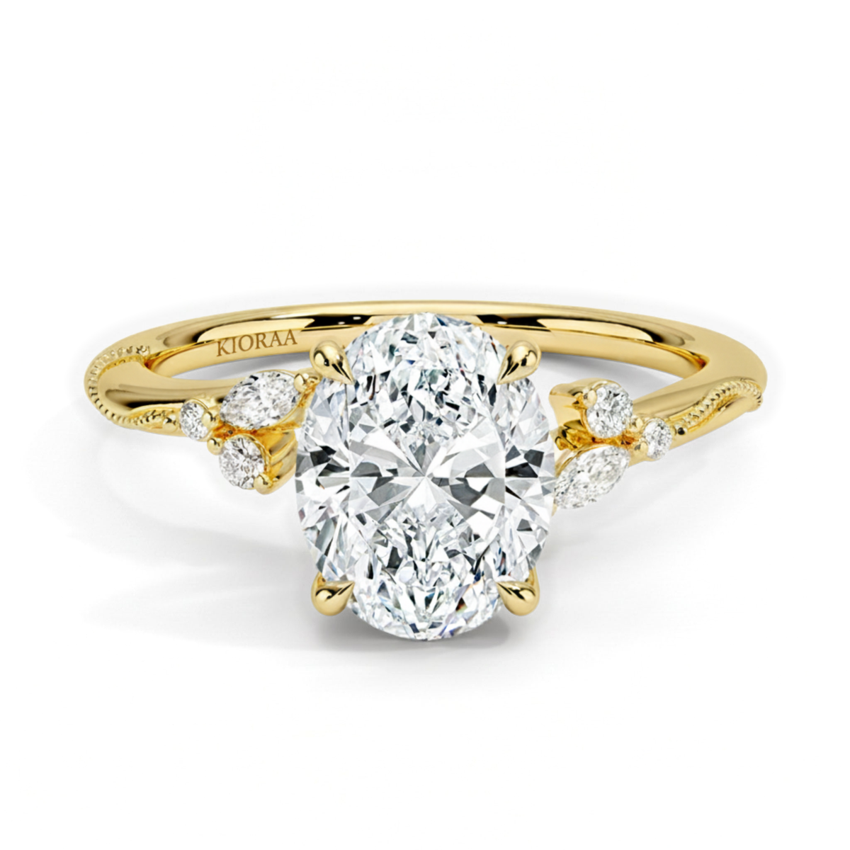 Oval Shape Vintage  Engagement Ring