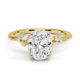 Oval Shape Vintage  Engagement Ring, thumbnail 1