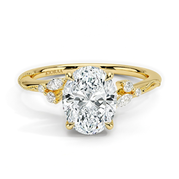 Oval Shape Vintage  Engagement Ring