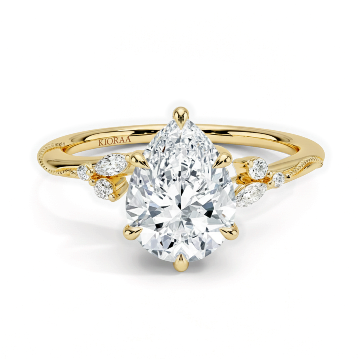 Pear Shape Vintage  Engagement Ring