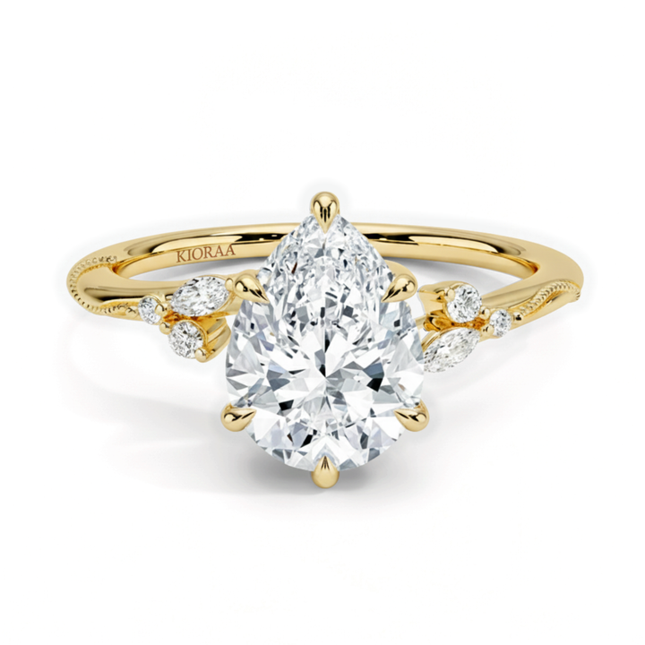 Pear Shape Vintage  Engagement Ring
