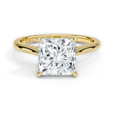Princess  Diamond Hidden Halo Solitaire Engagement Ring, thumbnail 1
