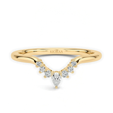 Round and Pear Eternity Wedding Band, thumbnail 1