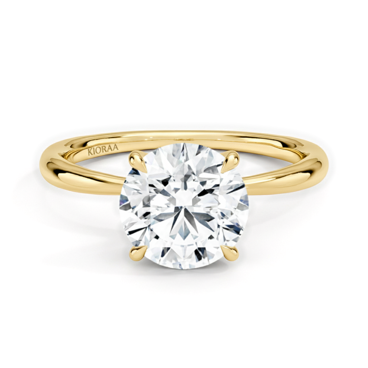 Round Cut Solitair Diamond Engagement Ring