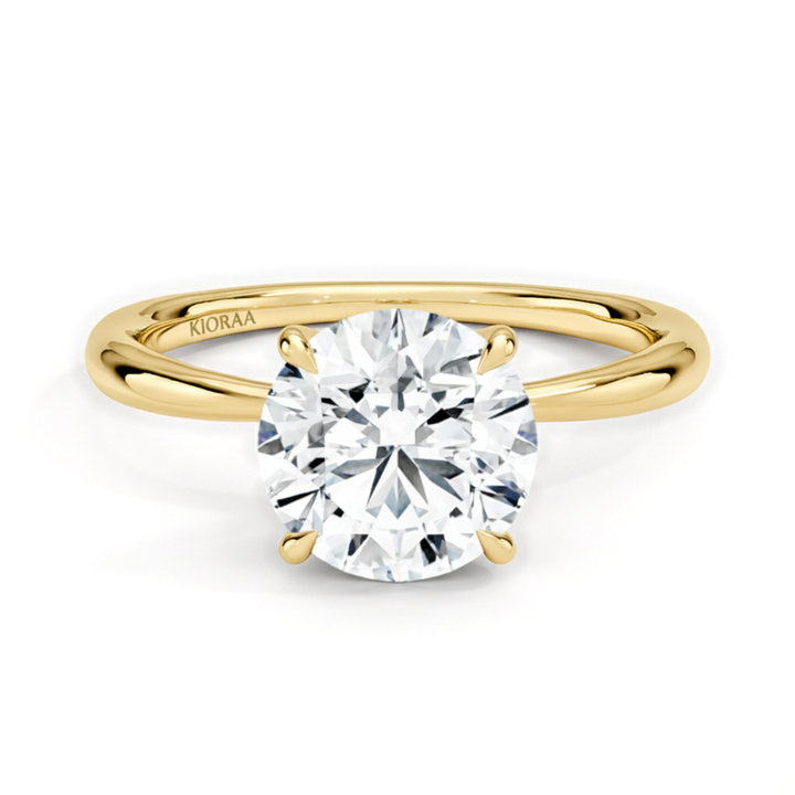 Round Cut Solitair Diamond Engagement Ring