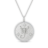 Scorpio Zodiac Lab Diamond Necklace, thumbnail 1