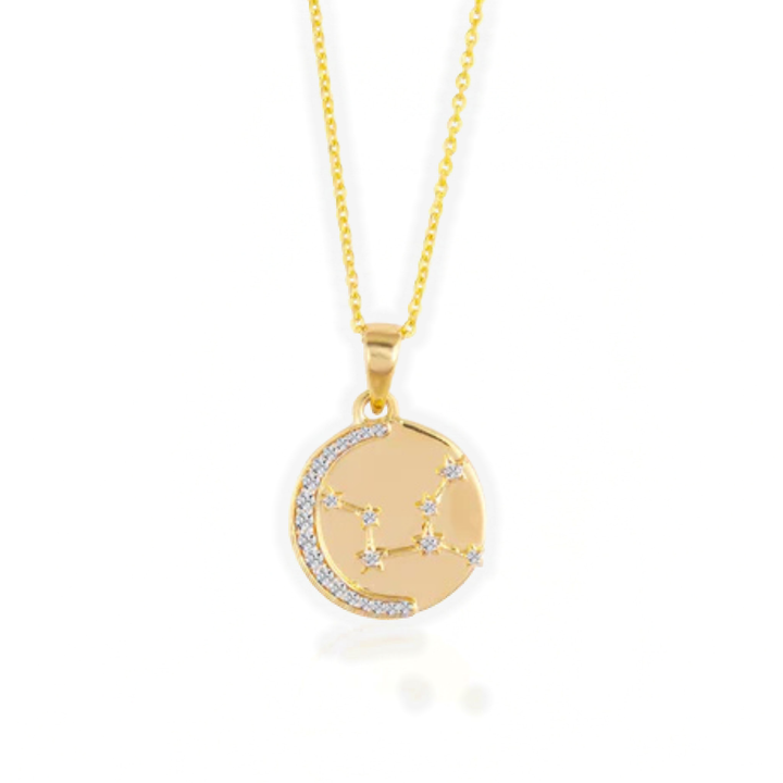 Virgo Zodiac Star Sign Coin Necklace