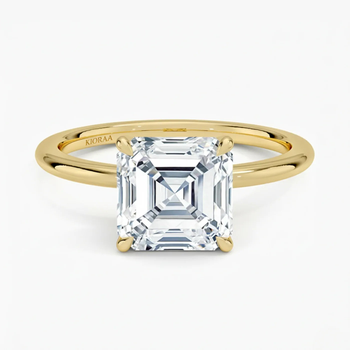 Asscher solitaire design render